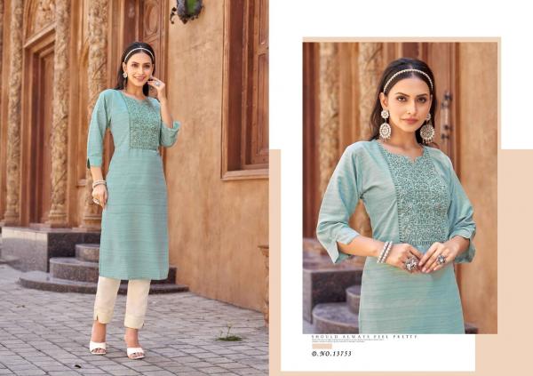 Kalaroop Vanessa Designer Long Kurti With Bottom Collection